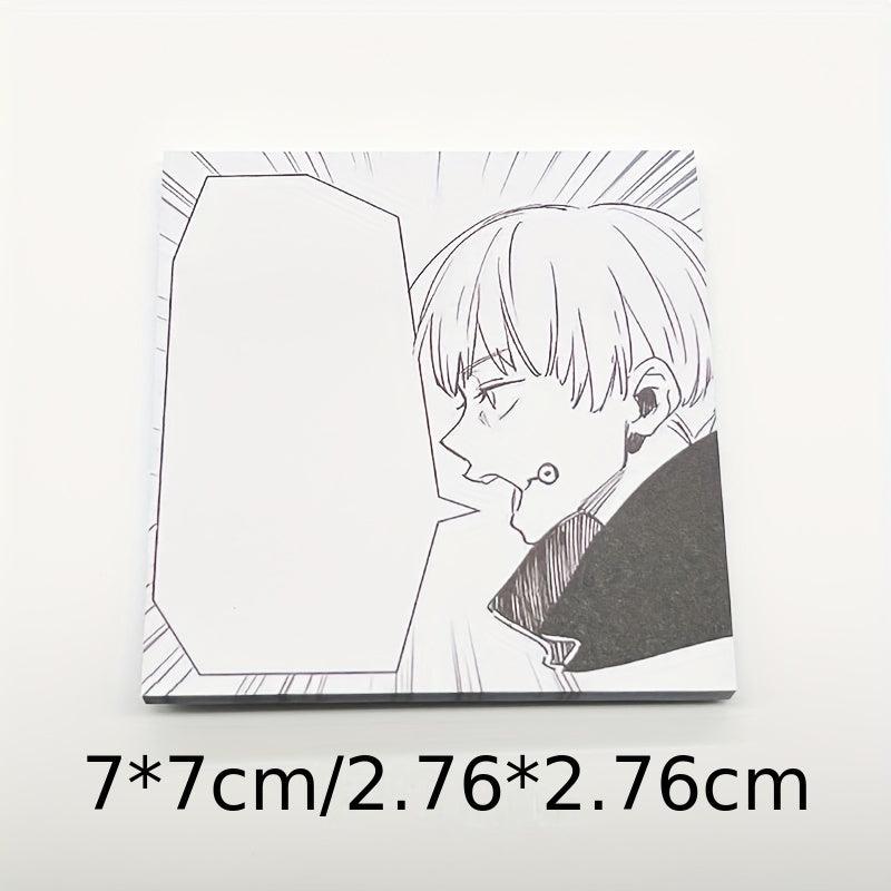 Anime Sticky Notes Memo Pads Cartoon Square Tearable N Times Sticky Message Pad