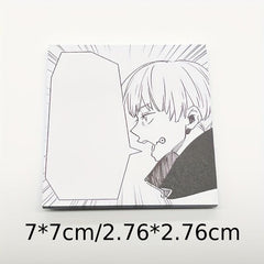 Anime Sticky Notes Memo Pads Cartoon Square Tearable N Times Sticky Message Pad