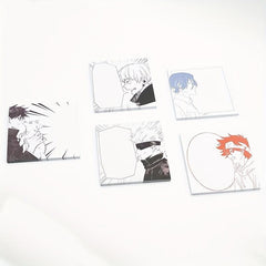 Anime Sticky Notes Memo Pads Cartoon Square Tearable N Times Sticky Message Pad