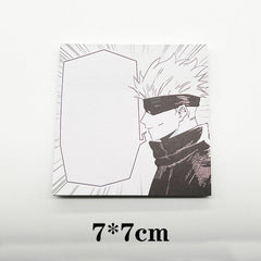 Anime Sticky Notes Memo Pads Cartoon Square Tearable N Times Sticky Message Pad