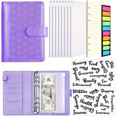 Heart Pattern Budget Binder with Cash Envelopes