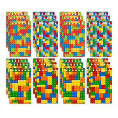 12pcs Mini Building Block Notebooks Spiral Notepads Assorted Brick Styles