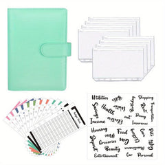 A6 Binder Journal Book Macaron Notebook Leather PU6 Hole Binder