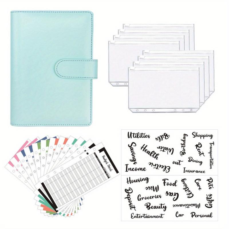 A6 Binder Journal Book Macaron Notebook Leather PU6 Hole Binder
