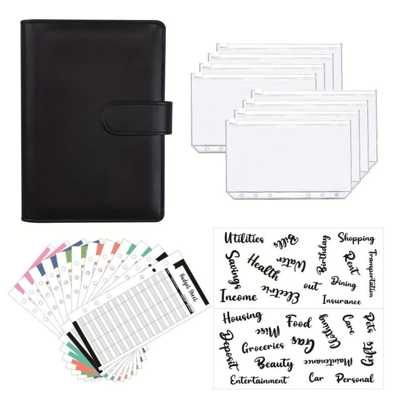 A6 Binder Journal Book Macaron Notebook Leather PU6 Hole Binder