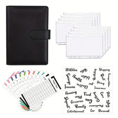 A6 Binder Journal Book Macaron Notebook Leather PU6 Hole Binder