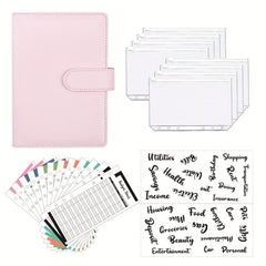 A6 Binder Journal Book Macaron Notebook Leather PU6 Hole Binder