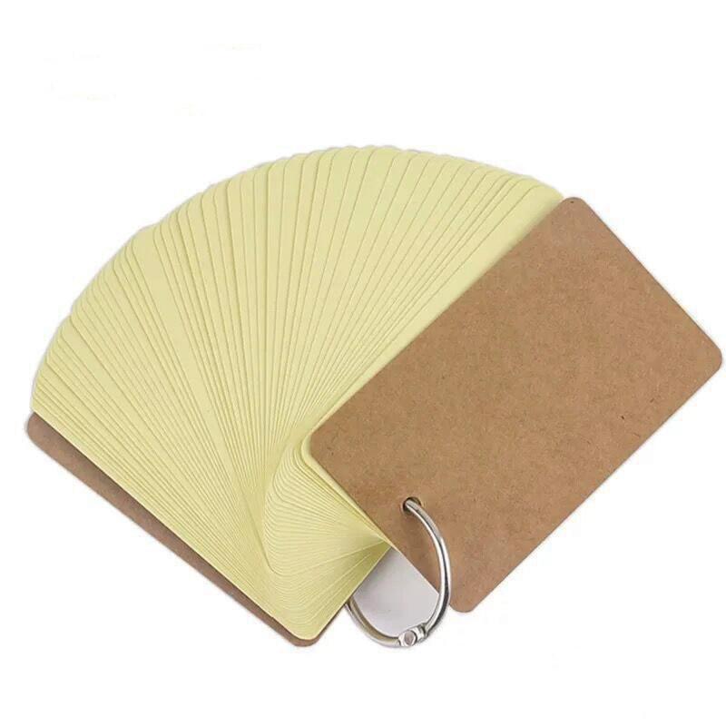 Portable Word Book Card Loose Leaf Book Ring Buckle Note Book
