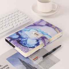 Faux Leather Journal With Lock Refillable Lined Paper
