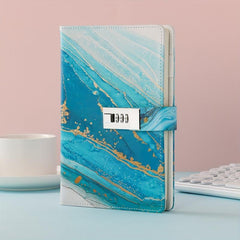 Faux Leather Journal With Lock Refillable Lined Paper