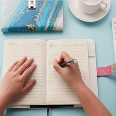 Faux Leather Journal With Lock Refillable Lined Paper