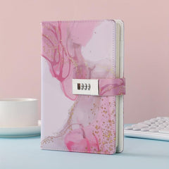 Faux Leather Journal With Lock Refillable Lined Paper
