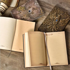 3D Immortal Phoenix Relief Notebook Student Diary