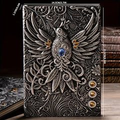 3D Immortal Phoenix Relief Notebook Student Diary