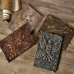 3D Immortal Phoenix Relief Notebook Student Diary