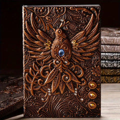 3D Immortal Phoenix Relief Notebook Student Diary