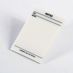 Clear Sticky Notes Large Grid Pad Waterproof Easy To Post Writable Note