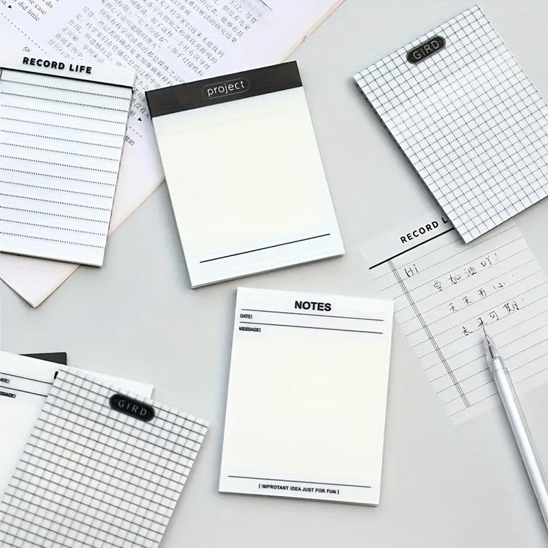 Clear Sticky Notes Large Grid Pad Waterproof Easy To Post Writable Note