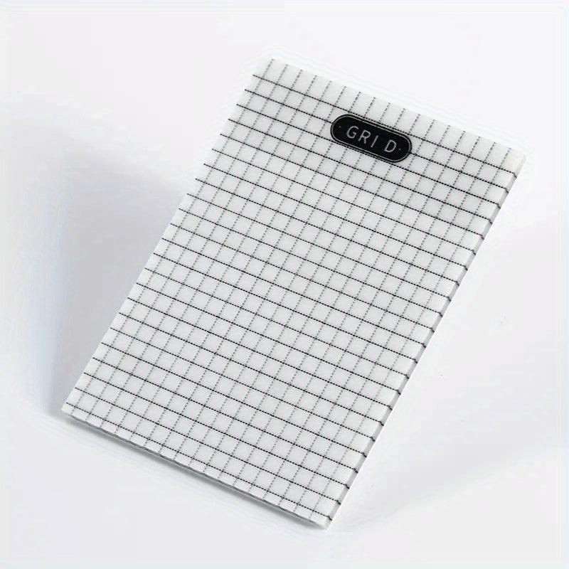 Clear Sticky Notes Large Grid Pad Waterproof Easy To Post Writable Note