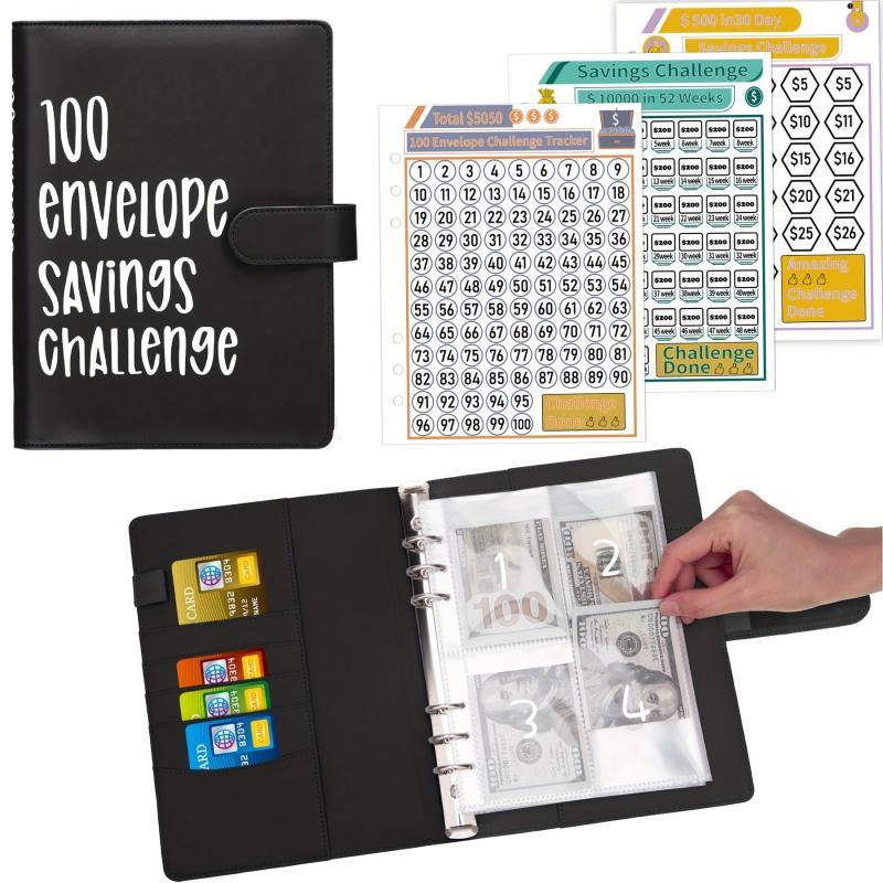 100 Envelopes Challenge Binder A5 Money Saving Budget Binder