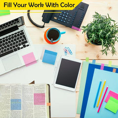 800 Clear Sticky Notes 7.62x7.62 cm 14 Pads Index Sticker Transparent
