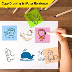 800 Clear Sticky Notes 7.62x7.62 cm 14 Pads Index Sticker Transparent