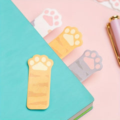 Cartoon Cat's Paw Sticky Notes Memo Pads 120 Sheets