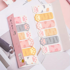 Cartoon Cat's Paw Sticky Notes Memo Pads 120 Sheets