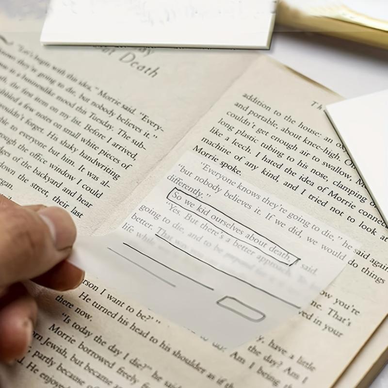 Clear Sticky Notes Waterproof Notepad Daily Note Planner