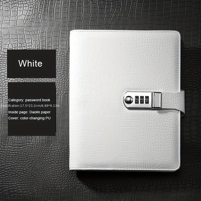 A5A6 Password Lock Business Notepad Student Journal Study Notebook