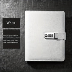 A5A6 Password Lock Business Notepad Student Journal Study Notebook