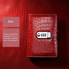 A5A6 Password Lock Business Notepad Student Journal Study Notebook