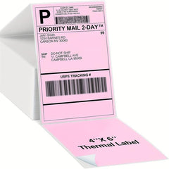 Itari 4x6 Labels 100-Pack Fan Fold Thermal Label with Perforations