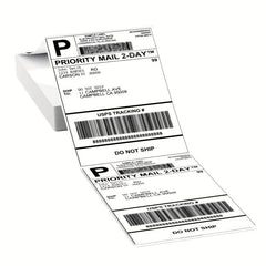Itari 4x6 Labels 100-Pack Fan Fold Thermal Label with Perforations