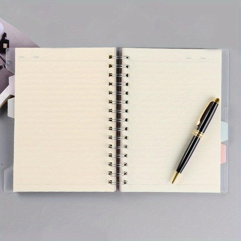 A6 Transparent Loose leaf Coil Book Index Sticker Notebook