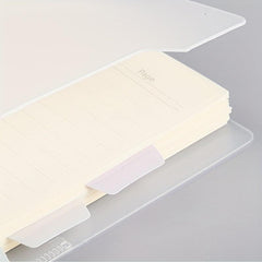 A6 Transparent Loose leaf Coil Book Index Sticker Notebook