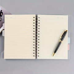 A6 Transparent Loose leaf Coil Book Index Sticker Notebook