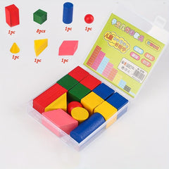 1pc Geometric Building Blocks Teaching Aid Set