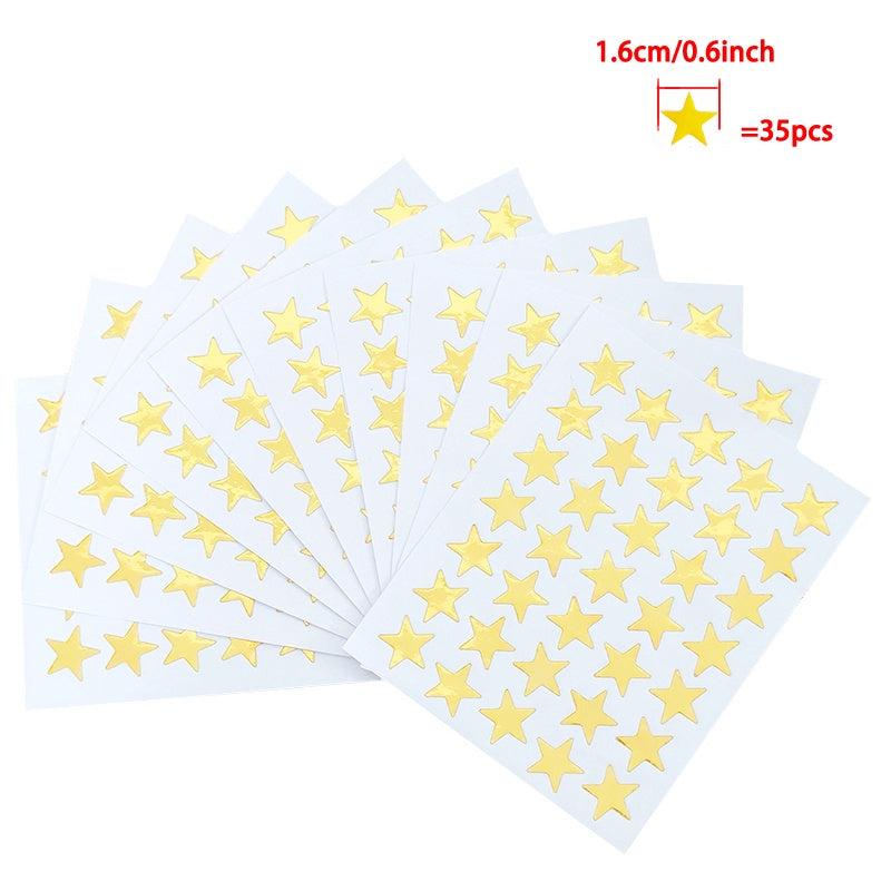 Golden Star Stickers: Student Rewards & Teacher Praise
