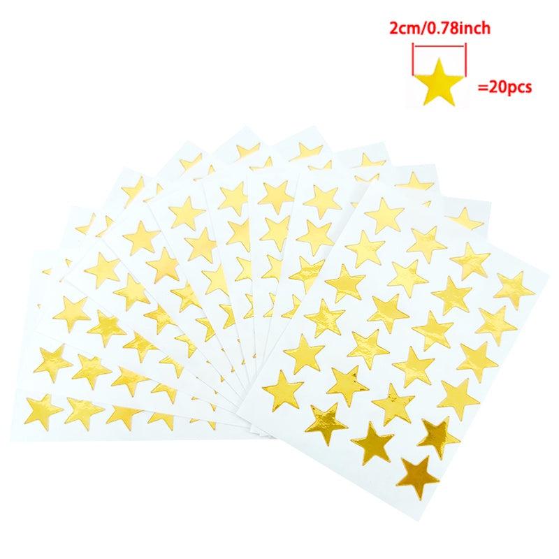 Golden Star Stickers: Student Rewards & Teacher Praise