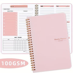52 Week Planner Coil Schedule Book Notebook