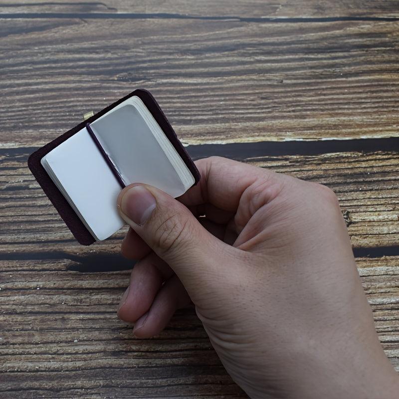Mini Leather Cover Notebook 30 Blank Pages