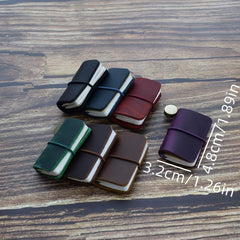Mini Leather Cover Notebook 30 Blank Pages
