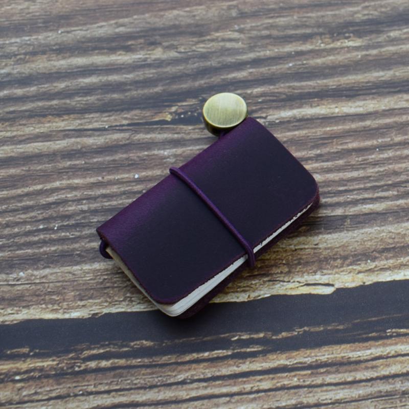 Mini Leather Cover Notebook 30 Blank Pages