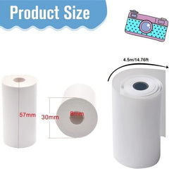 Instant Camera Printer Paper 57x30mm Sticker Photo Paper
