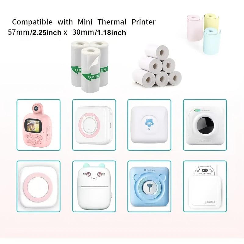 Instant Camera Printer Paper 57x30mm Sticker Photo Paper