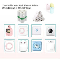Instant Camera Printer Paper 57x30mm Sticker Photo Paper