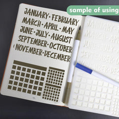 10pcs Journal Stencils For Junk Notebook Diary