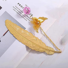 Metal Feather Bookmark Butterfly Book Marks Women Reader Teacher Student Graduat