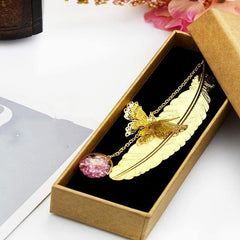 Metal Feather Bookmark Butterfly Book Marks Women Reader Teacher Student Graduat